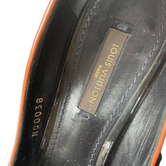 Authentic Louis Vuitton Multicolor Monogram PVC Coated Heels Peep Toe Pumps 7.5 - Picture 5 of 6